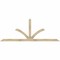 Ekena Millwork Richland Rough Sawn Timber Gable Bracket, Douglas Fir, 108"W x 40"H x 4"D x 4"F, 9/12 Pitch GBW108X40X0404RIC00RDF - alternate 1